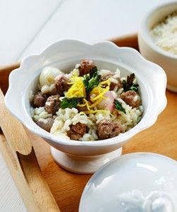 risotto keftedakia