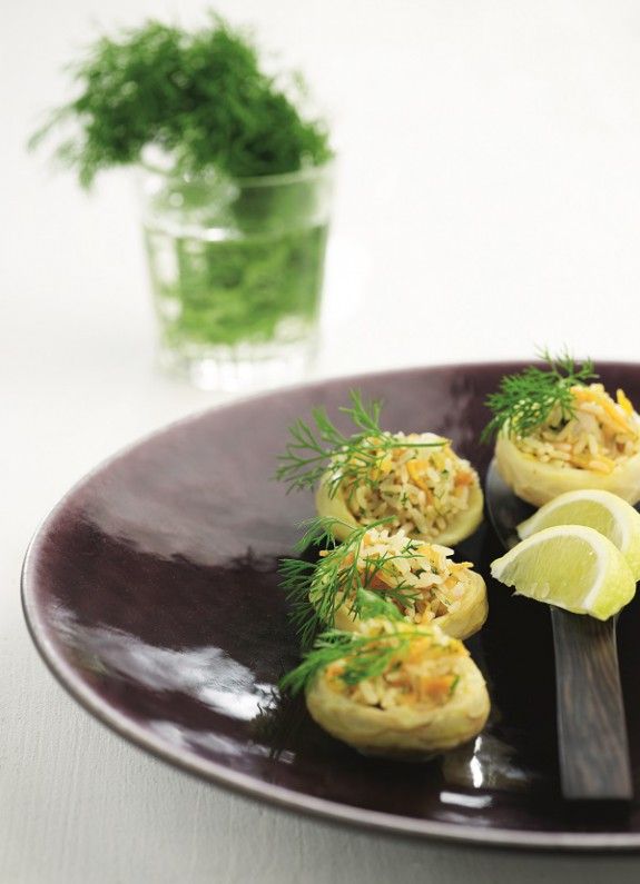 agginares gemistes me ryzi