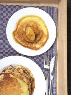 pancakes me karamelwmenes mpananes
