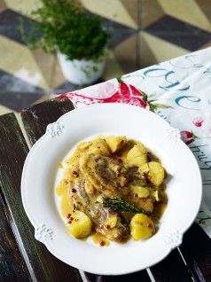 pansetes-me-glykoksini-saltsa-portokaliou-kai-patates