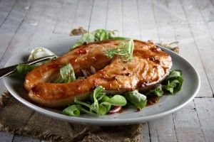 Spice & honey glazed tuna steaks