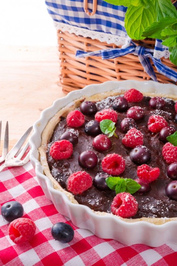 tartaletes me kokkina frouta