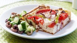 “Greek salad” tart