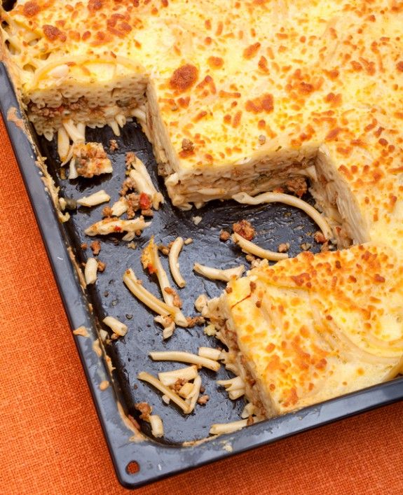pastitsio me simigdalokrema