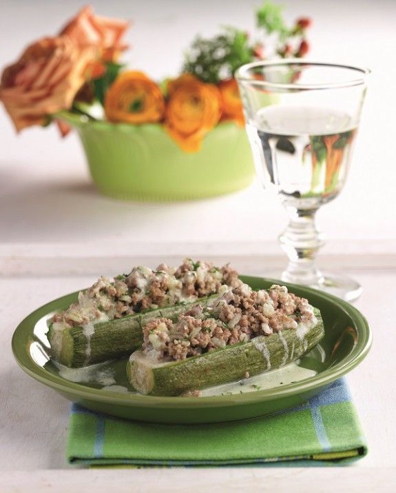 kolokithakia me kima avgolemono