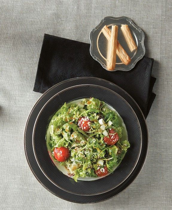 prasini salata me graviera