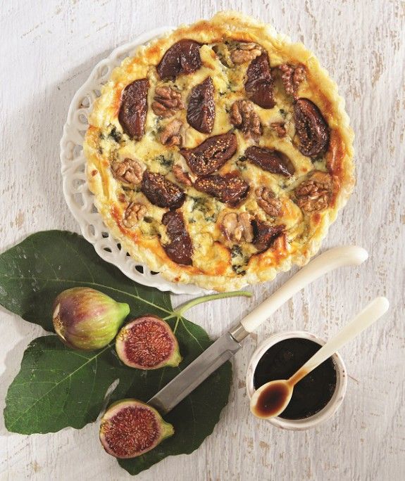 tarta me rokfor, sika ke karidia