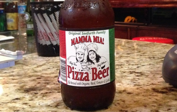pizza beer