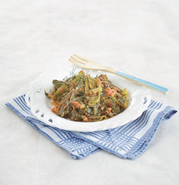 glistrida me kolokythokorfades