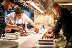 Fine dining recital by chefs Mauro Colagreco and George Stylianoudakis in Mykonos