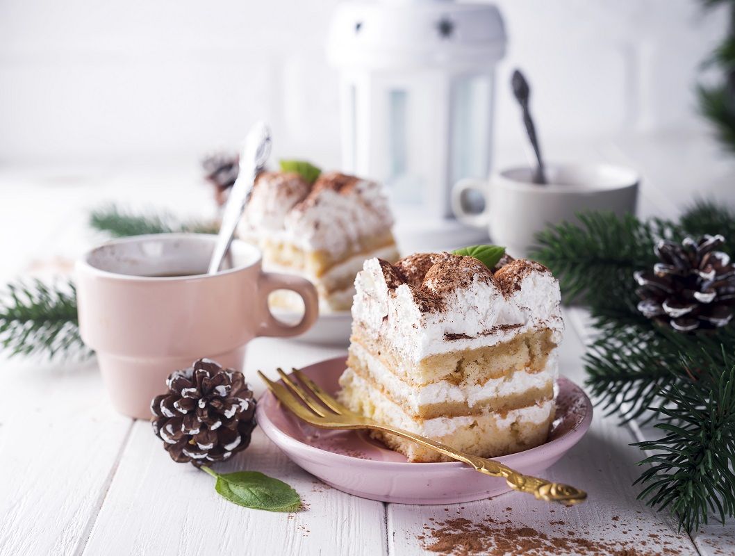 Traditional italian dessert tiramisu