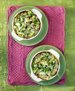 Broccoli and cheese gratin