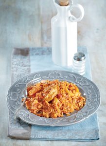 Squid and coriander rice
