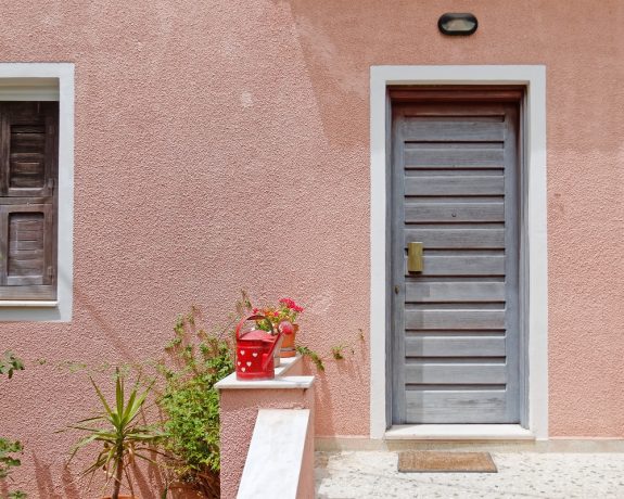 Athens Greece, contemporary house entrance