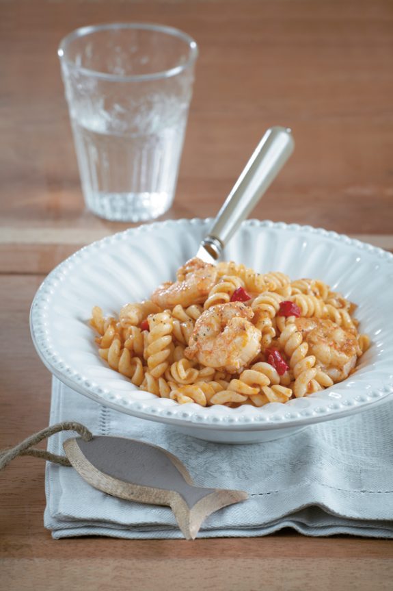 skordomakarona-me-garides