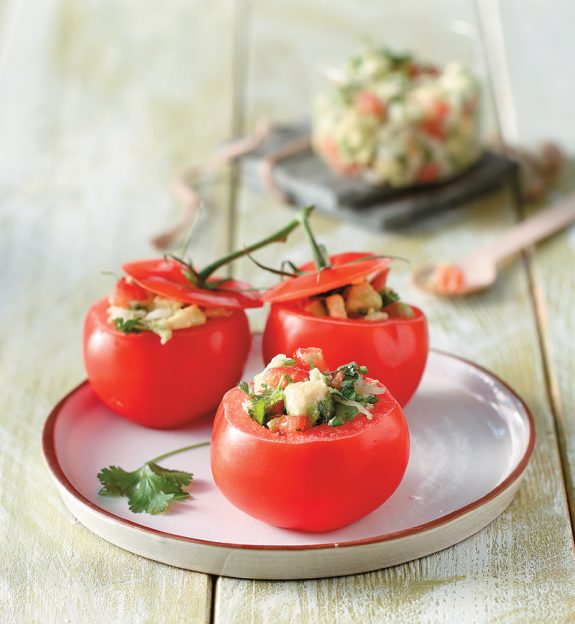 tomates-gemistes-me-avogado-&-koliandro