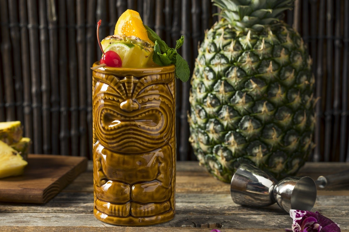 Refreshing Cold Tiki Drink Cocktails