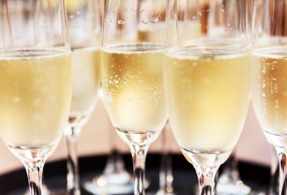 champagne glasses
