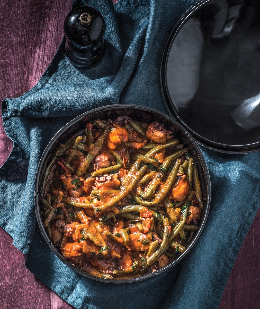 MIKRI-XTAPODI-ME-FASOLAKIA