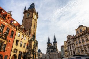 old town hall tower and square