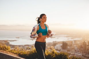 Young woman jogging outdoor
