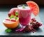 Healthy fruit smoothie with grapefruit and pomegranate
