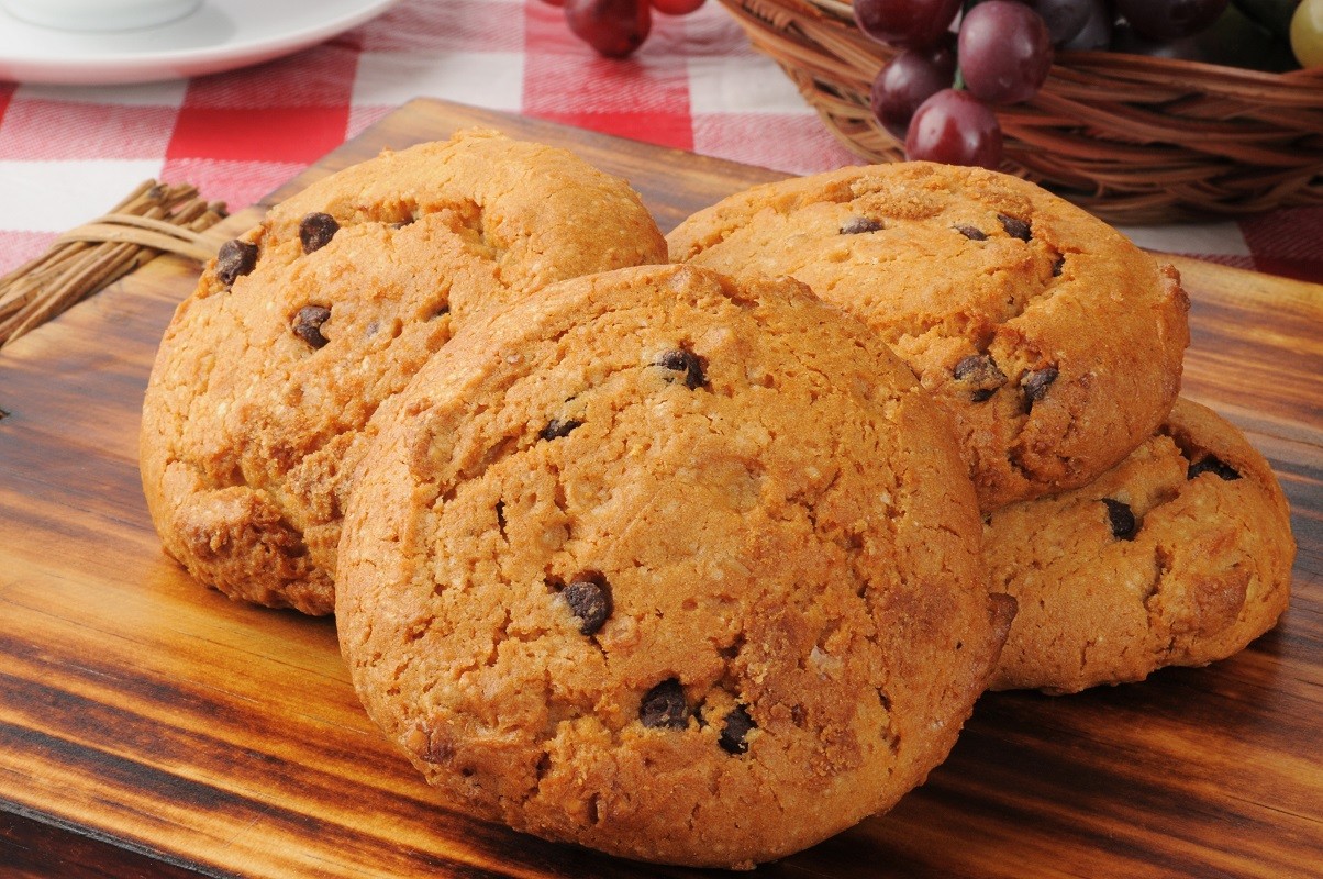 14009756 – gourmet chocolate chip cookies with pumpkin