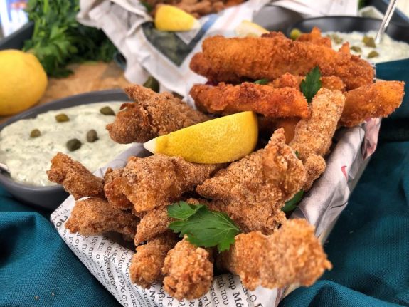 psarokroketes me sos tartar