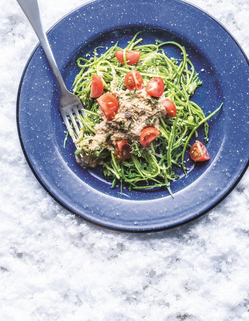 spaggetti kolokuthiounew