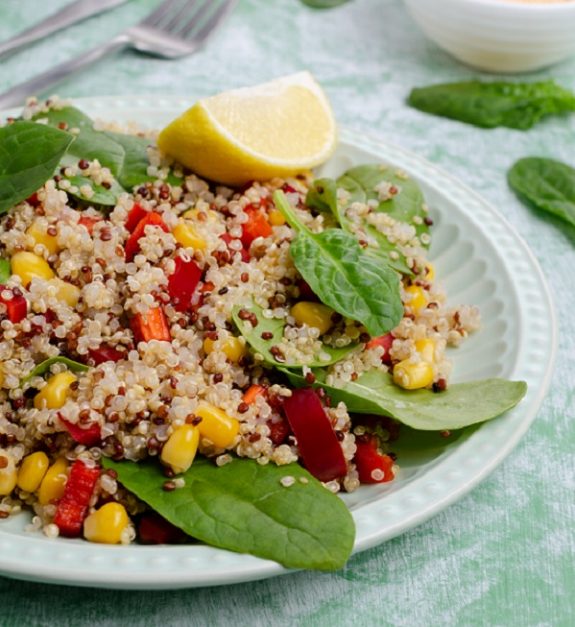 Quinoa salad with vegetables