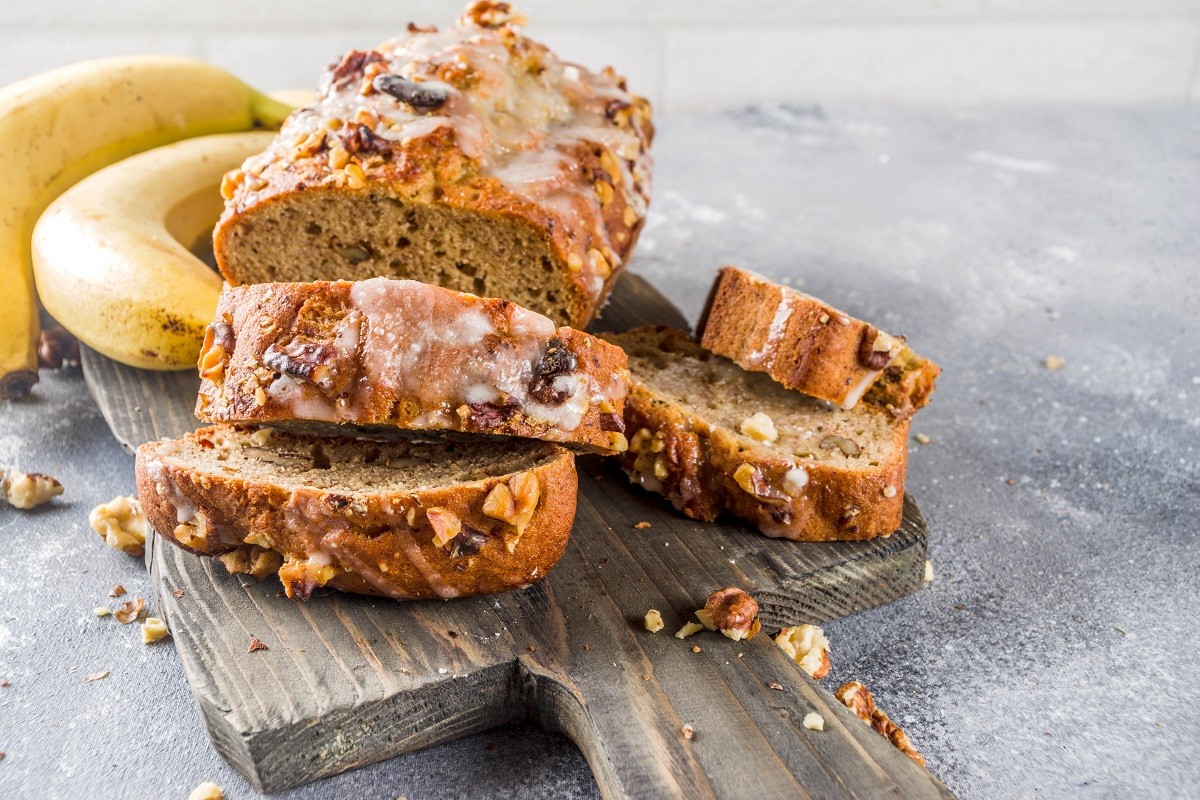 Homemade banana bread