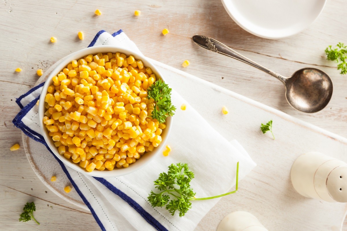 Organic Yellow Steamed Corn