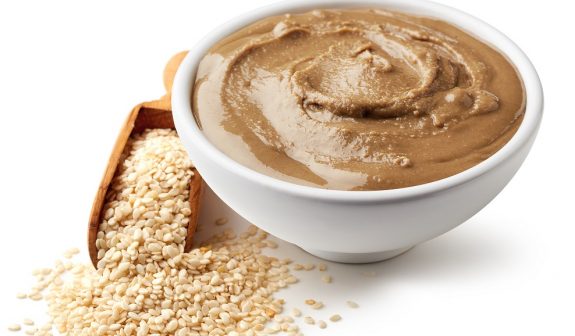 Bowl of tahini sauce