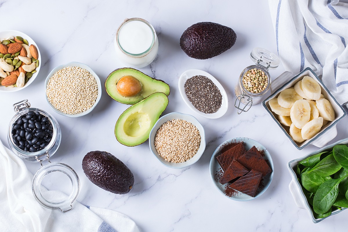 Food rich in magnesium, healthy eating and dieting