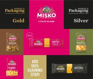 MISKO: Gold και Silver βραβεία για τις ανανεωμένες συσκευασίες τους στα Packaging Awards 2021
