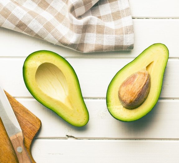 halved avocados
