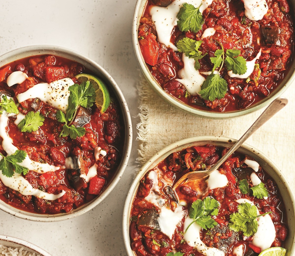 smoky aubergine chilli