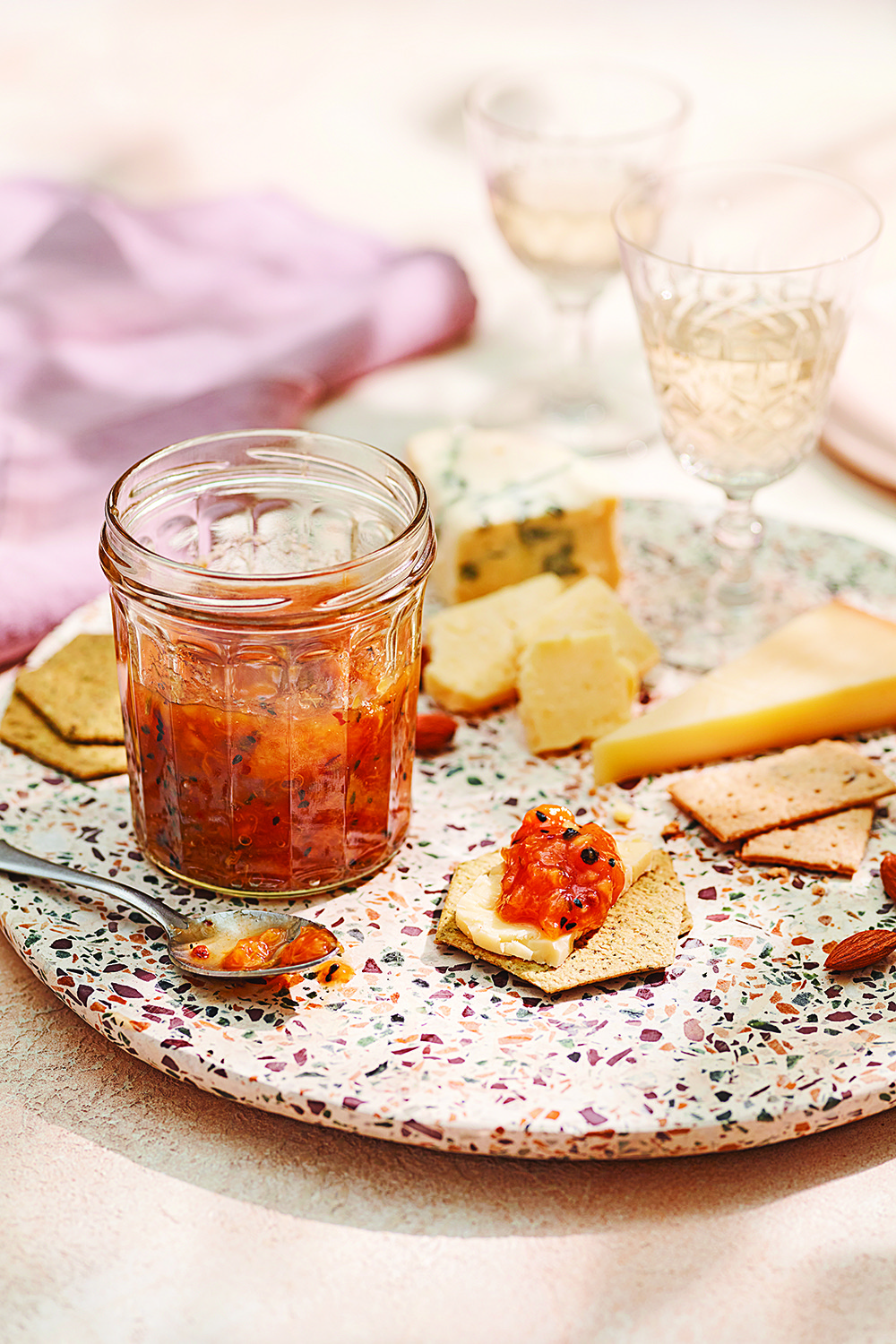 nectarine & ginger chutney