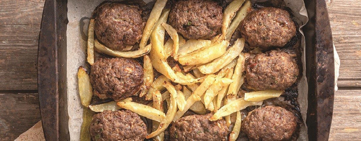 SLIDER_tiganites patates me mbiftekakia