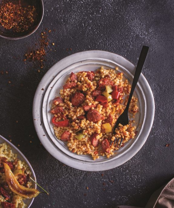 Spetzofai me cous cous