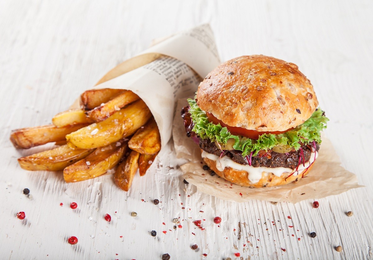 Close-up of home made burgers