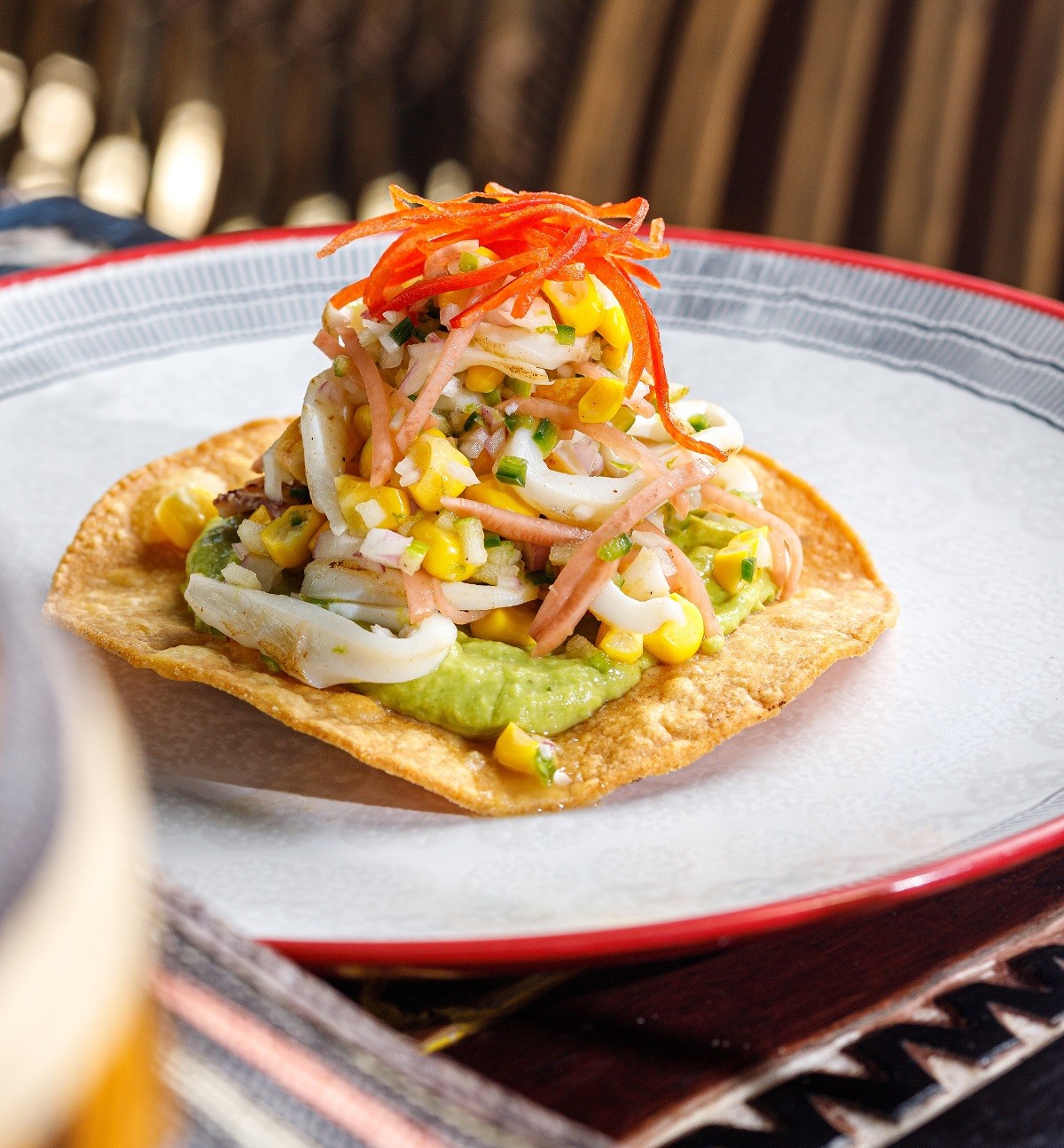 Tostada me kalamari small