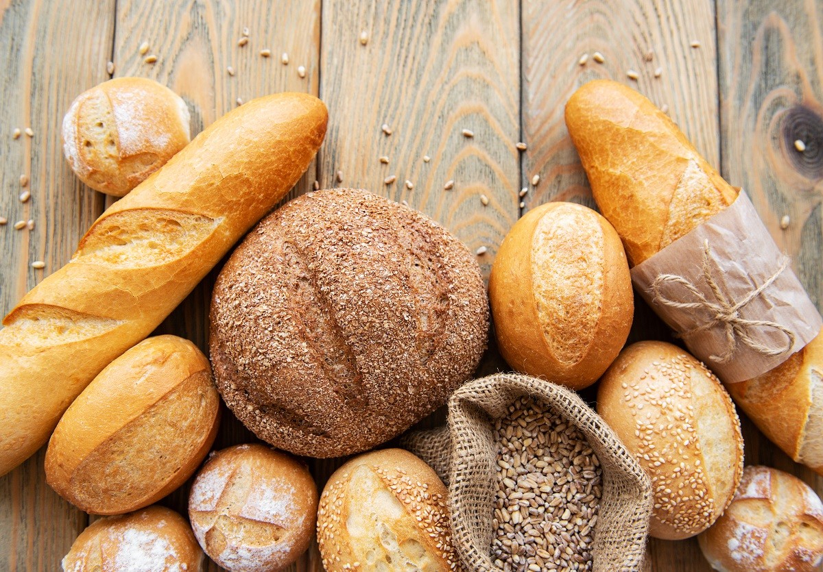 Assortment of baked bread