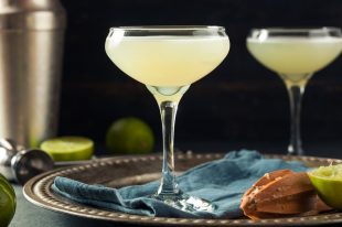 Alcoholic Lime and Gin Gimlet