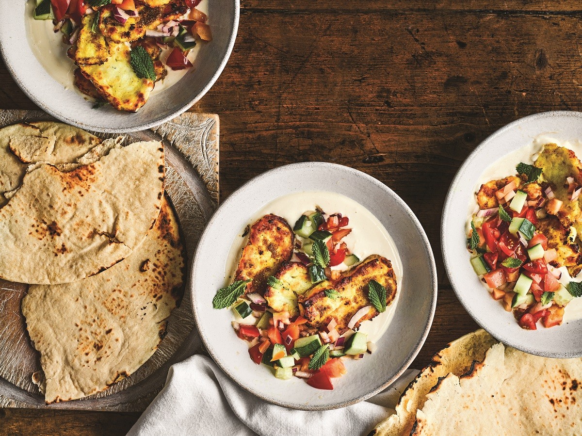 psito xaloumi me kari