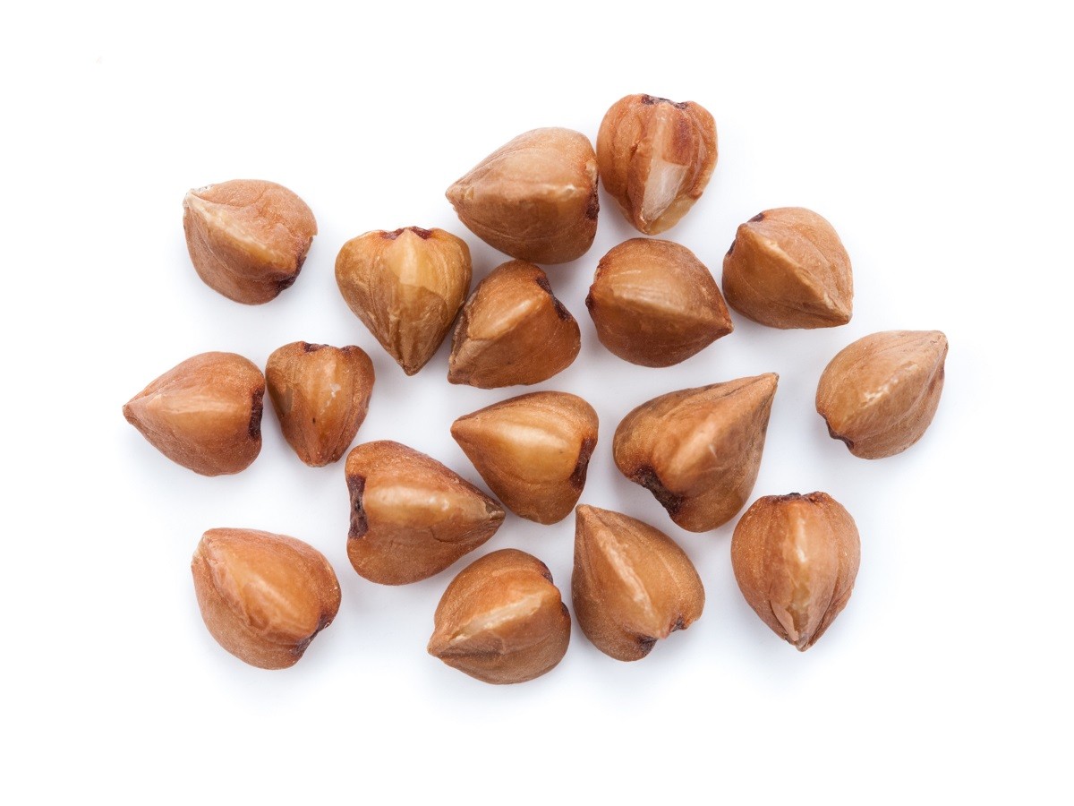 buckwheat extreme close up isolated