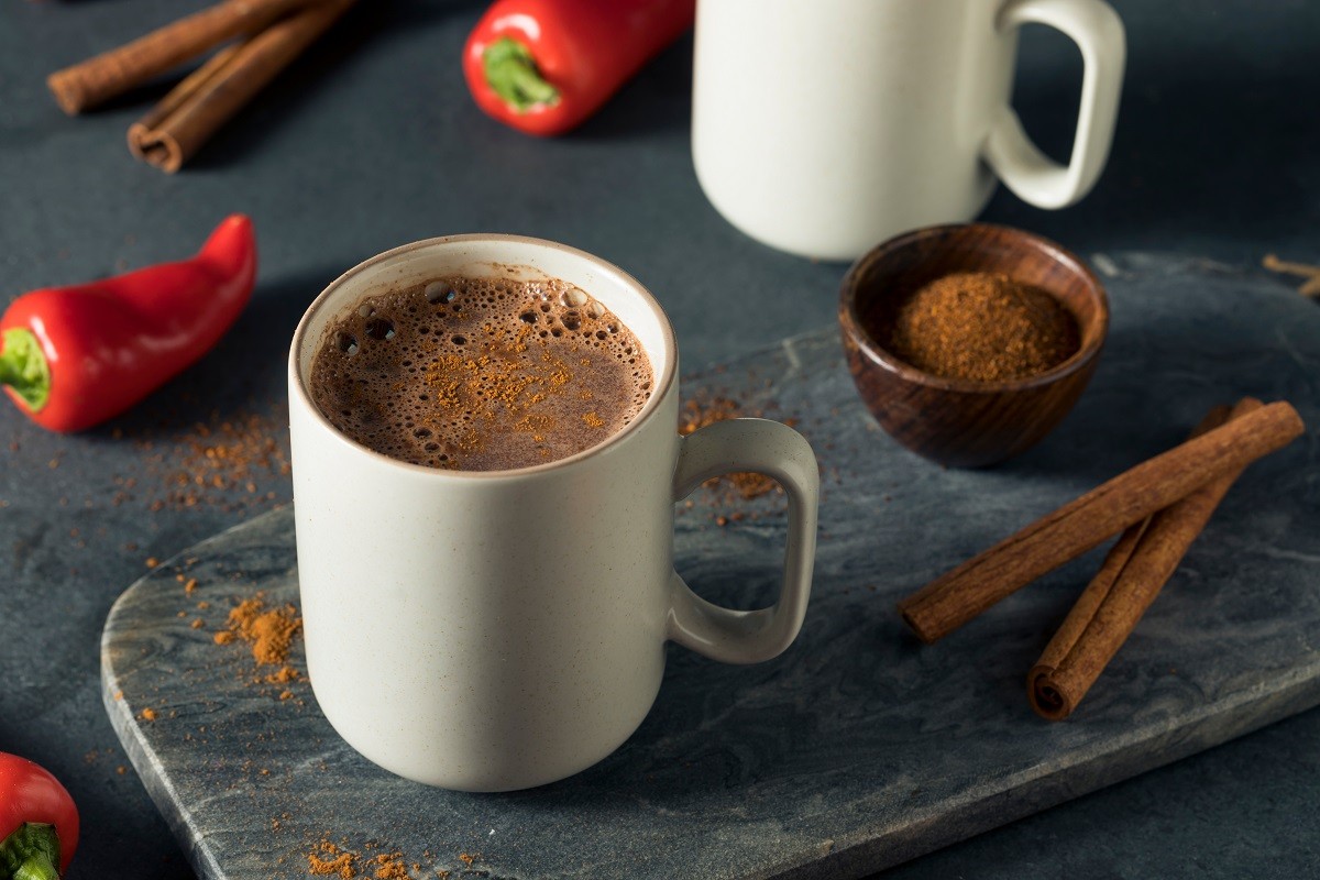 Homemade Holiday Spicy Mexican Hot Chocolate
