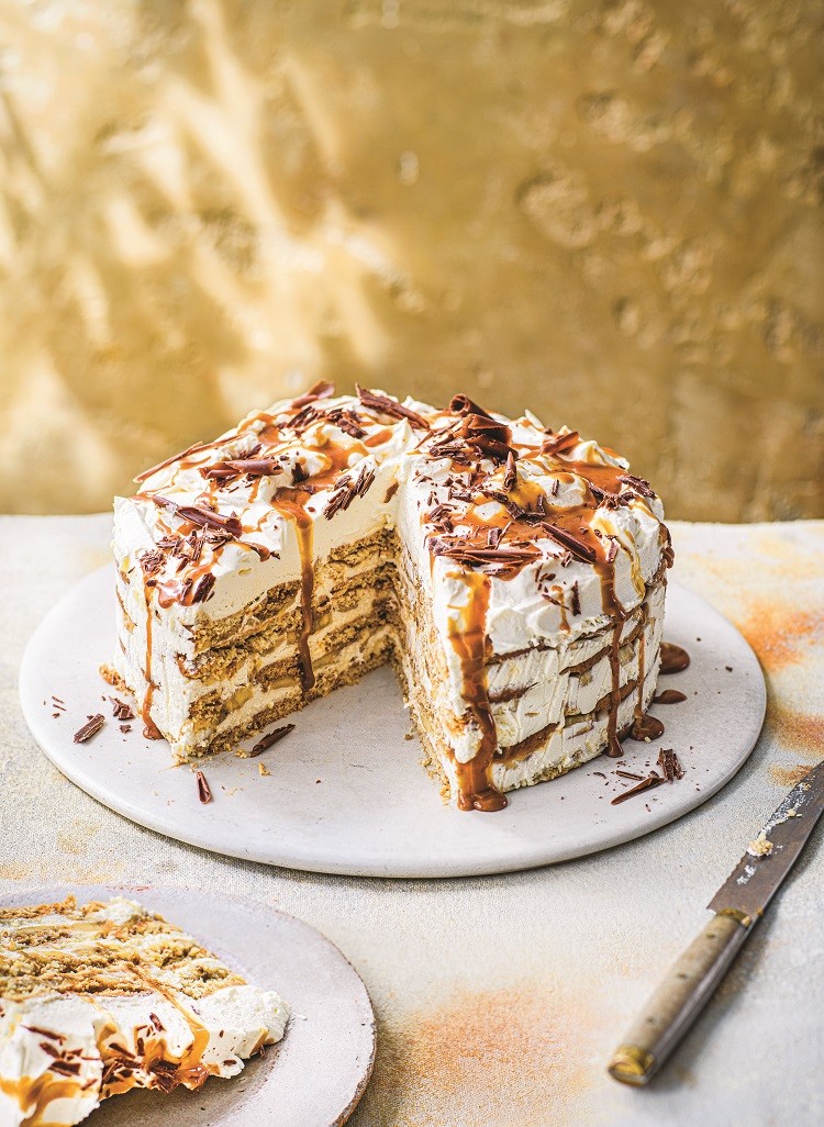 Summer collections, banoffee fridge cake
