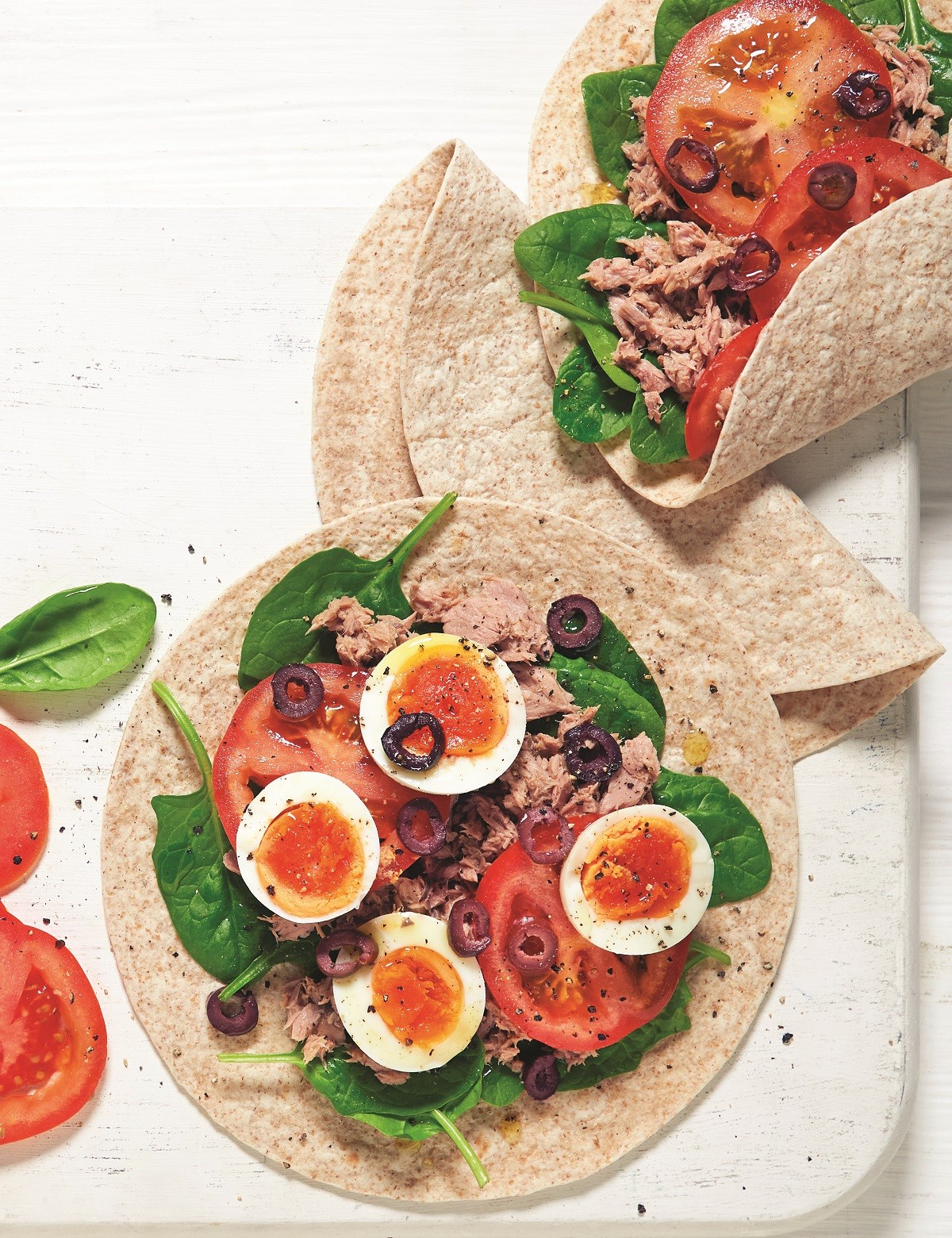 Everyday healthy, tuna nicoise wraps