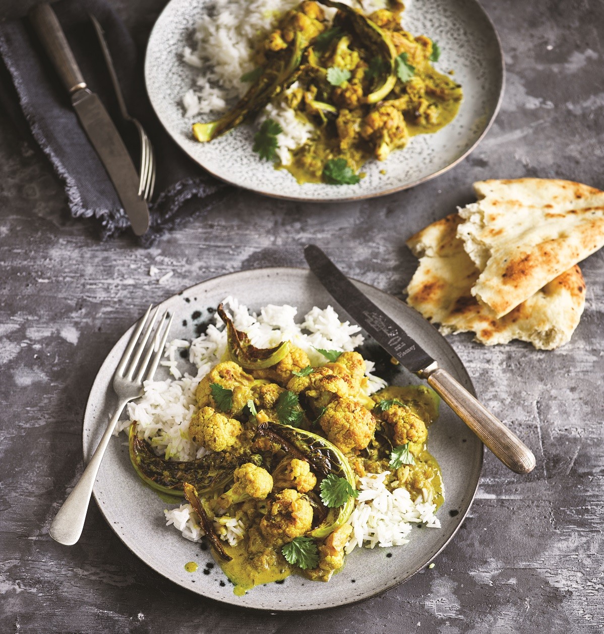 Roast cauliflower korma